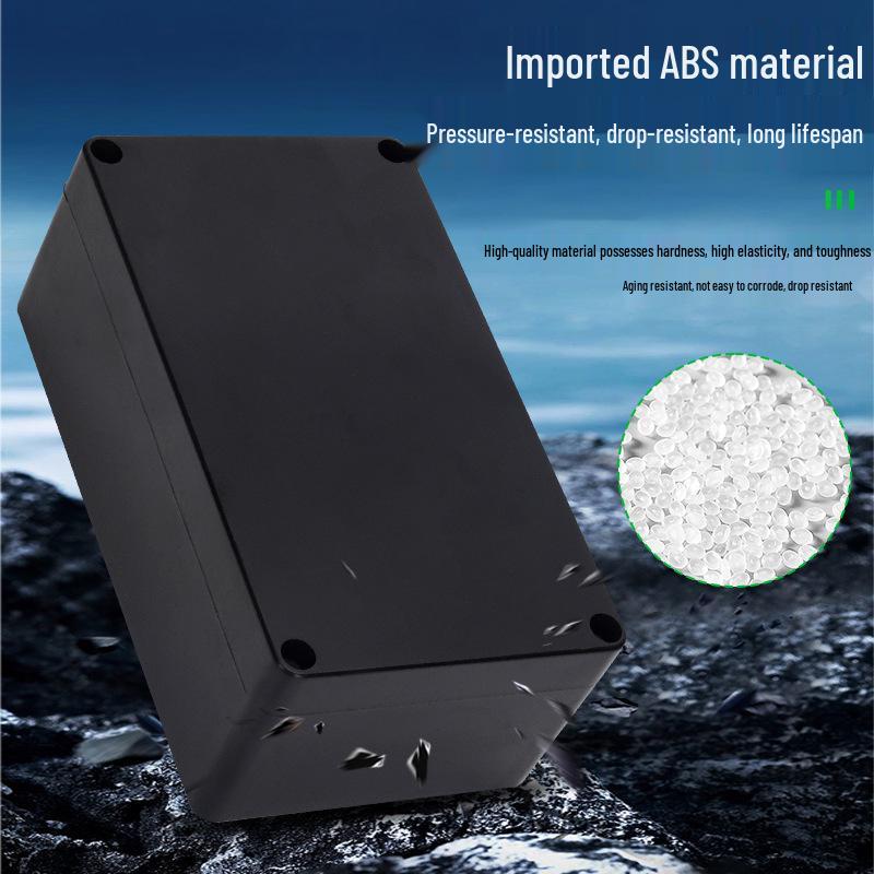 Black Indoor/Outdoor Waterproof ABS Junction Box for Power & Cable Distribution