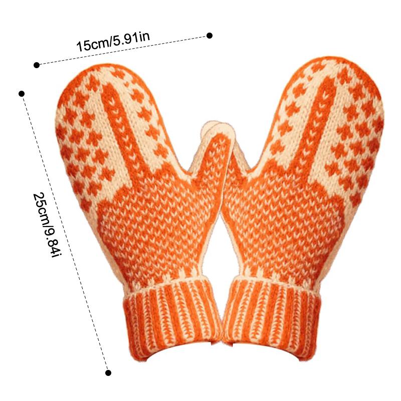 Die Unartige Liste Fäustlinge | Gemütliches Strickmuster mit versteckter Attitüde, Handgestrickte Versteckter Mittelfinger Winter Warme Fäustlinge für Frauen