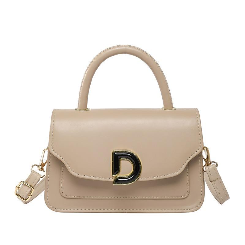 Alphabet fashion premium texture bag new retro fashion portable shoulder messenger bag