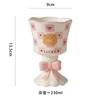 Cute bow 3D Ceramic Mug Stemware Hand-painted Irregular Large Capacity Coffee Mugs Cartoon Couple Water Cup Gift Dessert Cups