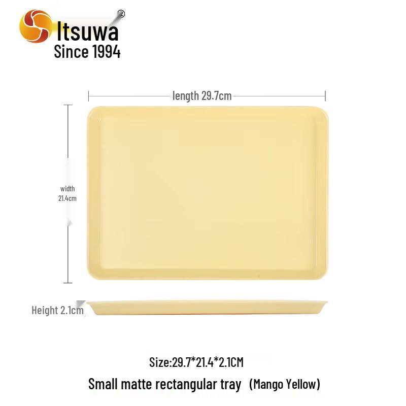 Wuhe Nordic Style Matte Melamine Rectangular Tray