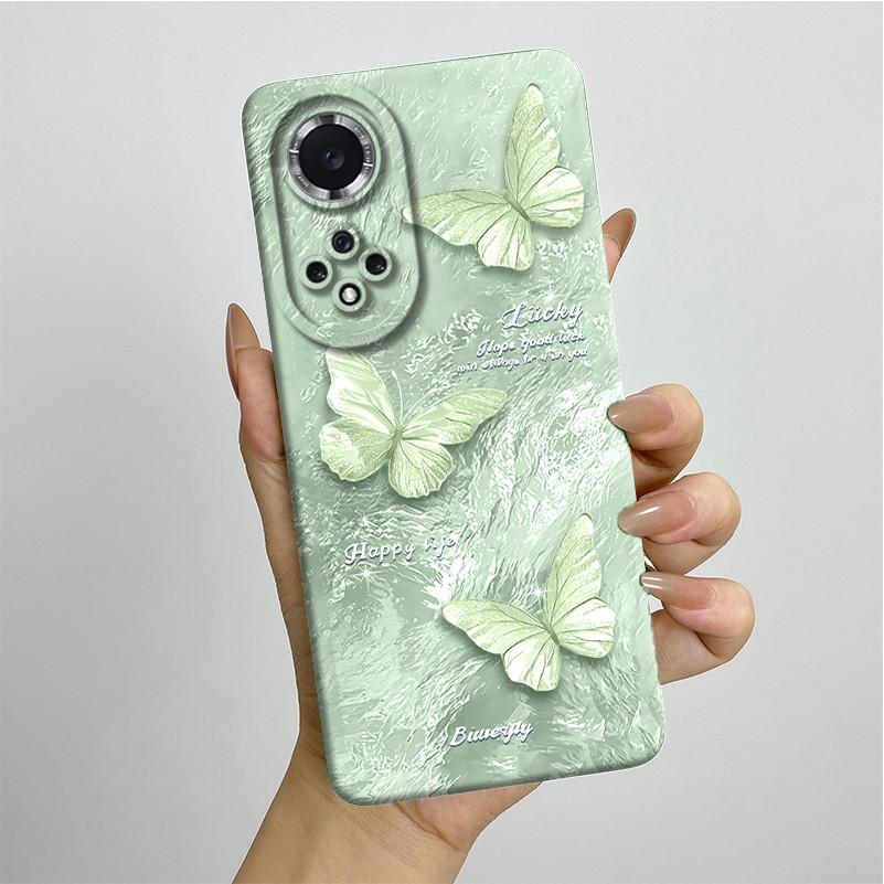 For Huawei Nova 9 / Honor 50 Phone Case NAM-LX9 NTH-NX9 Soft Silicone Sweet Painted Protective Back Cover Cute Printed Casing