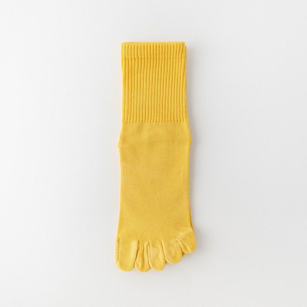 Five-Finger Socks Women'S Spring And Autumn Mid-Tube Socks Cotton Deodorant Sub-Toe Socks Season Boneless Stockings