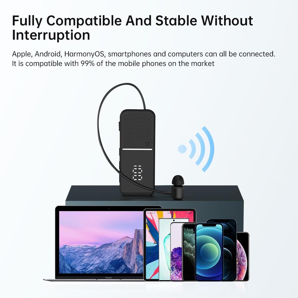 2025 Clip-On Wireless Bluetooth In-Ear Headphones with Digital Display, Noise Reduction & Long Battery Life for Sports & Business