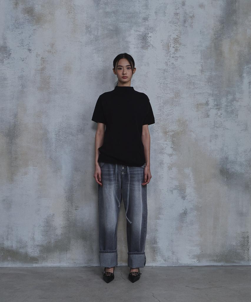 PARADIGMFILM [Ep.02] Mock Neck Half Knit (Black)