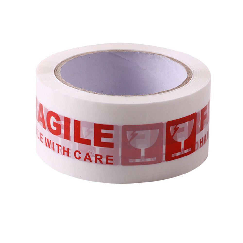 Toughness Express Box Red Adhesive Fragile Warning Tape Package Tape Carton Sealing
