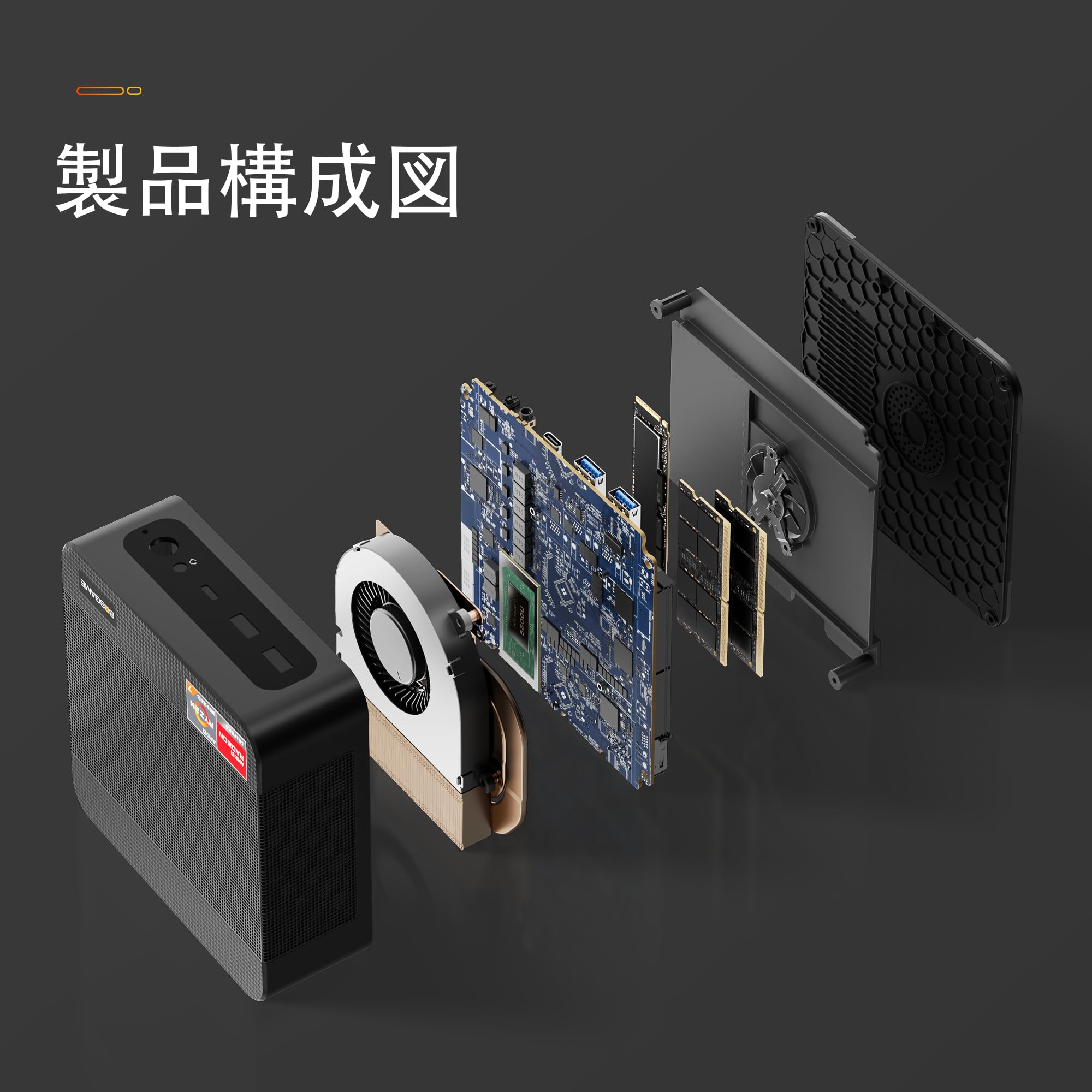 BOSGAMEミニPC Ryzen7 5800U RAM32GB SSD1TB Máy Tính Mini PC BOSGAME (Ryzen 7 5800u, Ram 16GB, SSD 512GB