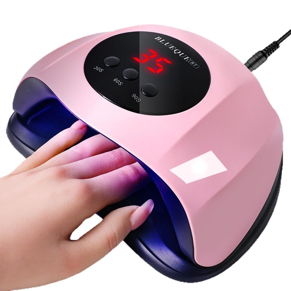 54W LED Nail Lamp for Gel Polish, Dual Light Source 5s Fast Curing, Professional Nail Dryer for Salon Use