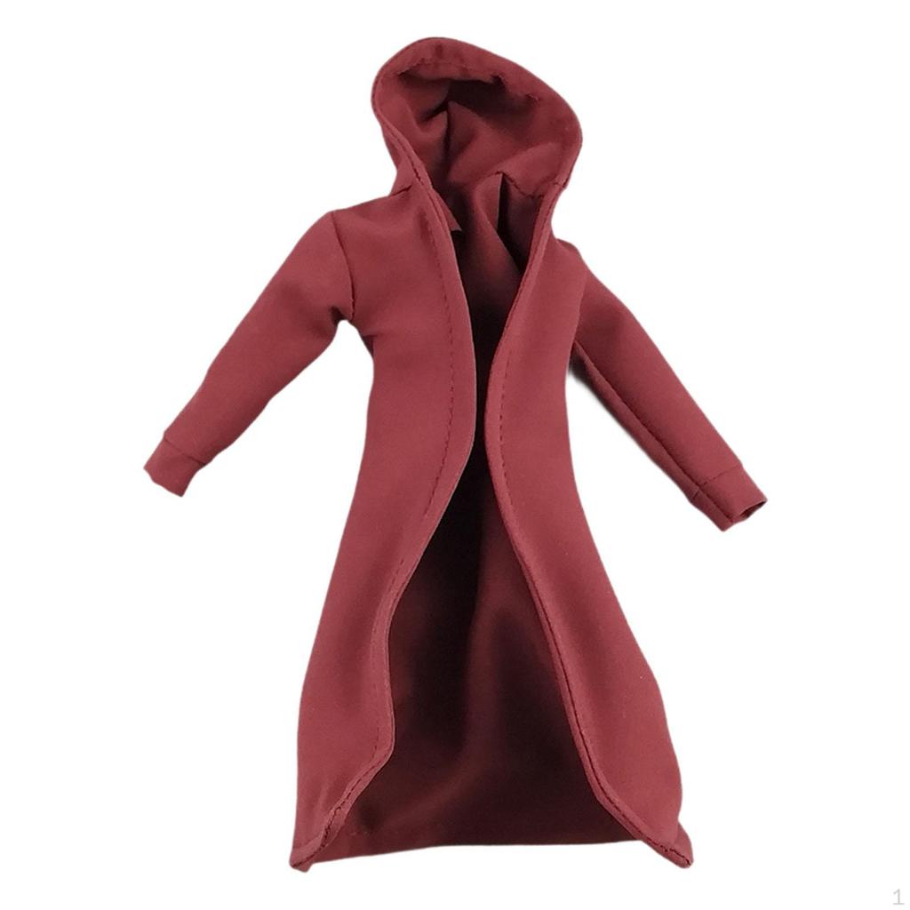 1/12 Scale Male Coat Model Miniature Decoration Accessories Cosplay Windbreak Figure Clothes,