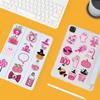 50 Sheets Pink Halloweens Cartoon Stickers Adhesive For Electronics Notebook Multiple Surfaces No Residues Pet Film