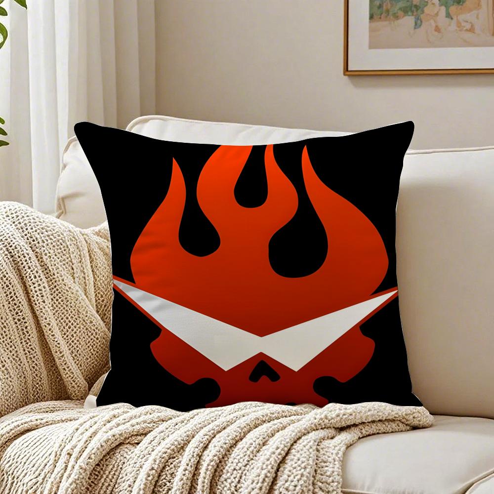 M-Mecha Anime Gurren Lagann Cushion Cover Pillowcase Anti-Dustmite Living Room Sofa Decor Cushion Room