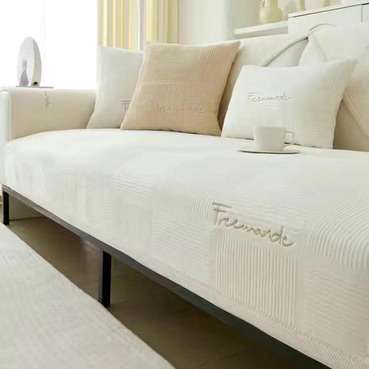 

Plush Winter Sofa Cushion Universal In All Seasons Nordic New Backrest Towel Non-Slip Cover Cloth Seat Cushion Sofa Cover 70*70cm