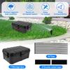 Outdoor Electrical Box IP54 Waterproof Outdoor Extension Cord Box Waterproof Weatherproof Connection Box Black Outside Power Cor