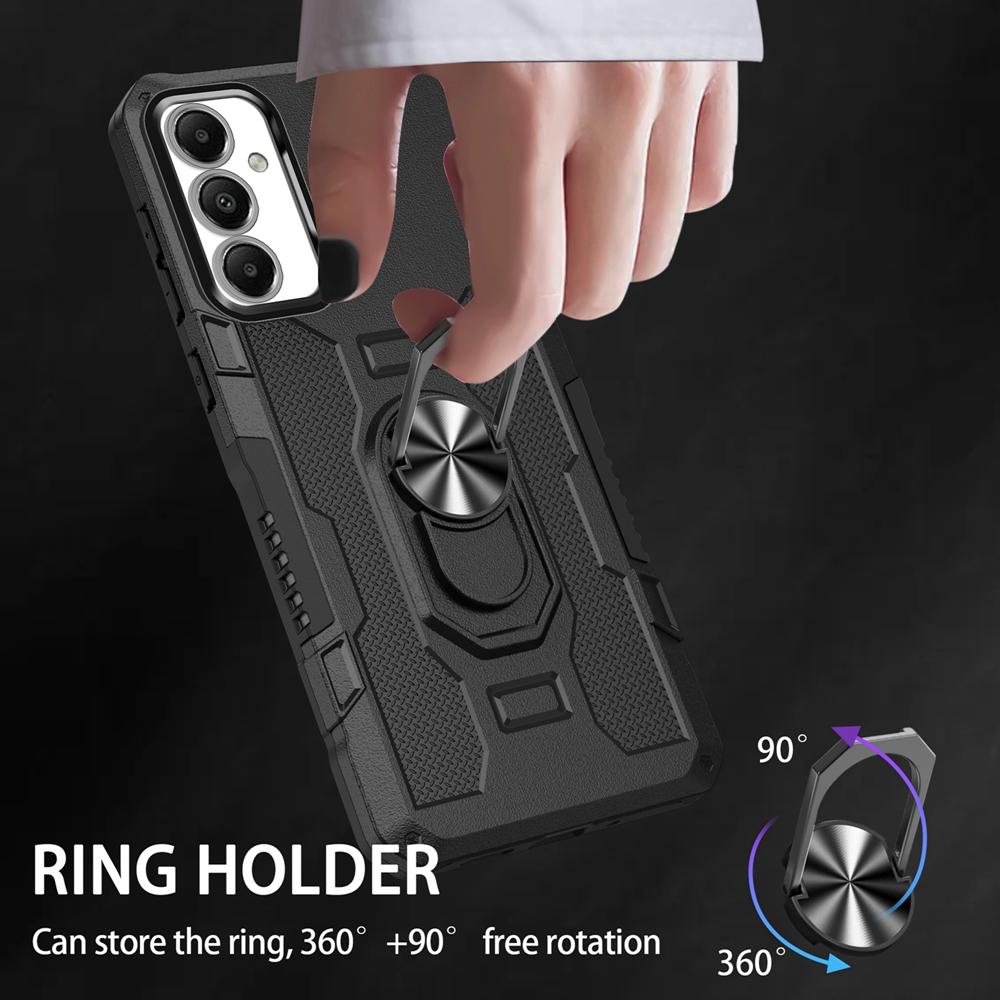 Magnetic Armor Case for Samsung Galaxy A05 A05S A13 A14 A15 A16 A22 A24 A25 A32 A33 A35 A36 A42 A54 A72 Ring Holder Phone Cover