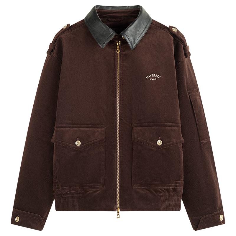 

NVG·YOUNG Men s Italian Barn Style Corduroy Jacket L