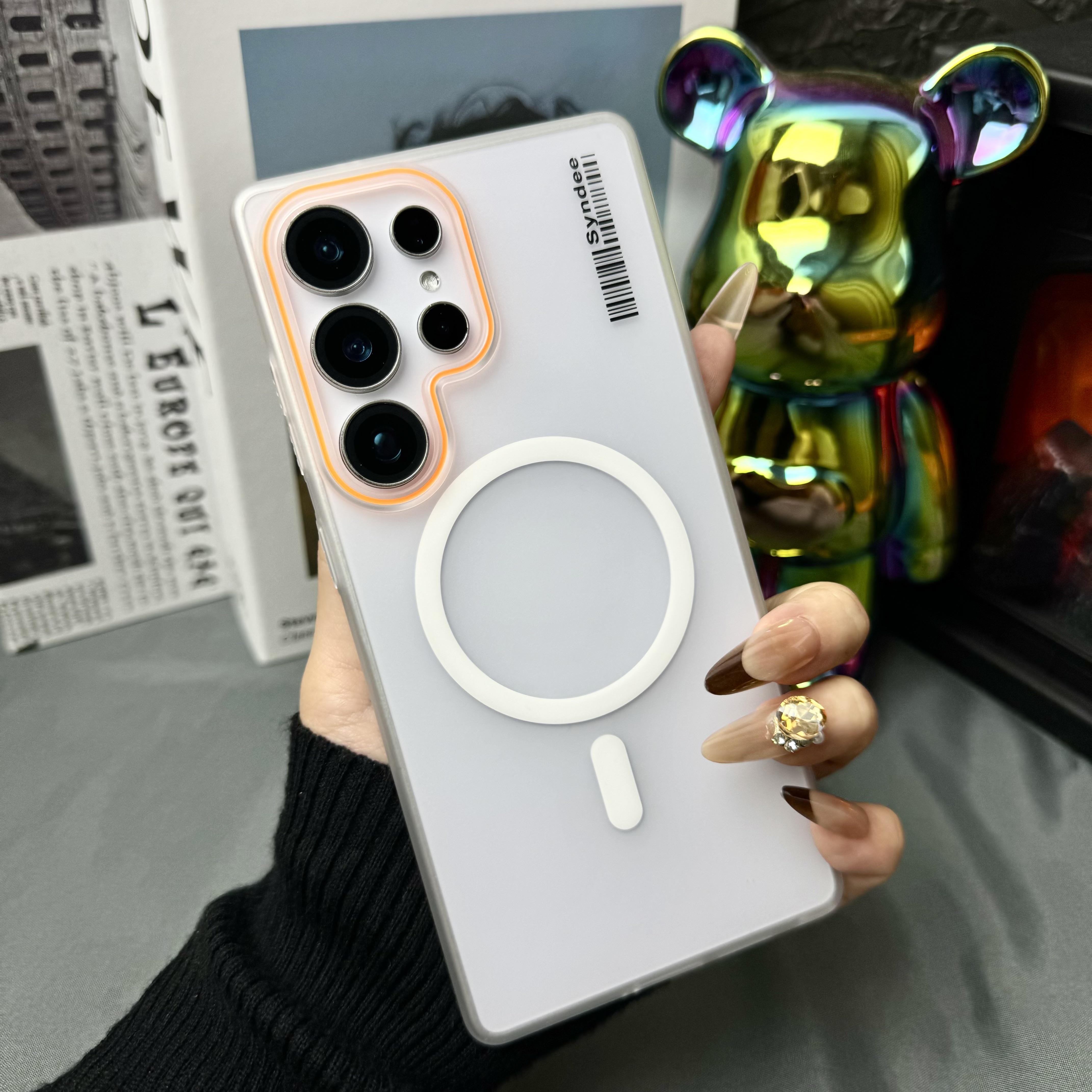 

Magnetic Phone Case for Samsung Galaxy S26 Ultra S25 S24 S23 S22 S21 Ultra Plus FE Cases Coque Matte Translucent Soft TPU Cover Galaxy S26 Ultra