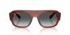 Sunglasses 0RB2218 TRANSPARENT BROWN GREY GRADIENT POLAR 55mm Polarized Ray-Ban (Brown/Grey)