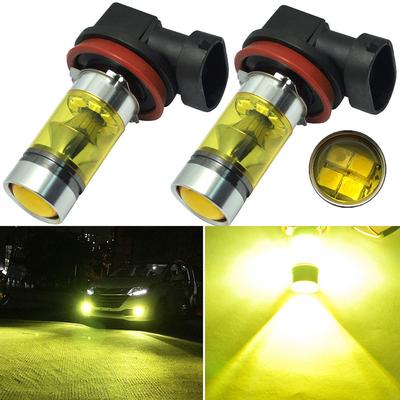2PCSx Led H11 H8 Illuminazione 100W 2835 20SMD Lampadine per fendinebbia di guida per auto