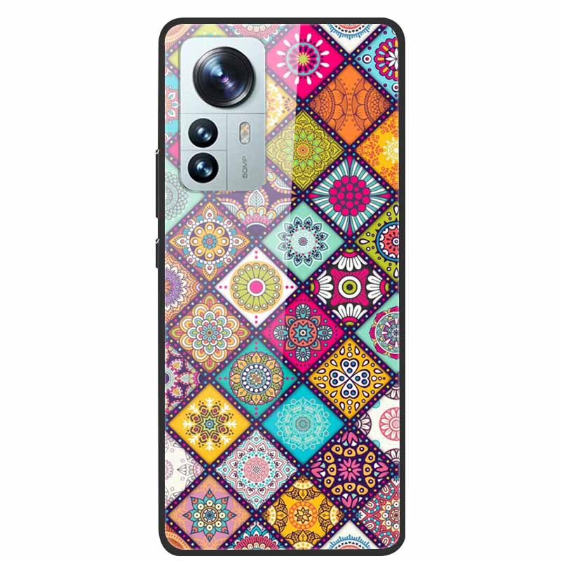 For Redmi Note 12S Case Tempered Glass Hard Back Cover for Xiaomi Redmi Note 12 Note12 Pro 4G 5G Phone Cases Note12S 12 S 12Pro