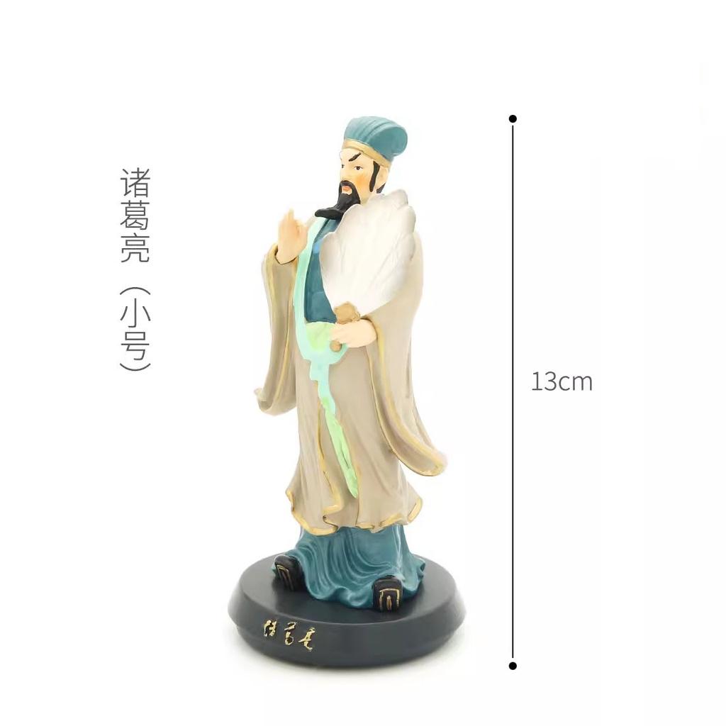 Three Kingdoms Character Ornaments, Igurines, Five Tiger Generals, Zhuge Liang, Liu Bei, Guan Yu, Zhao Yun,Home Decoration