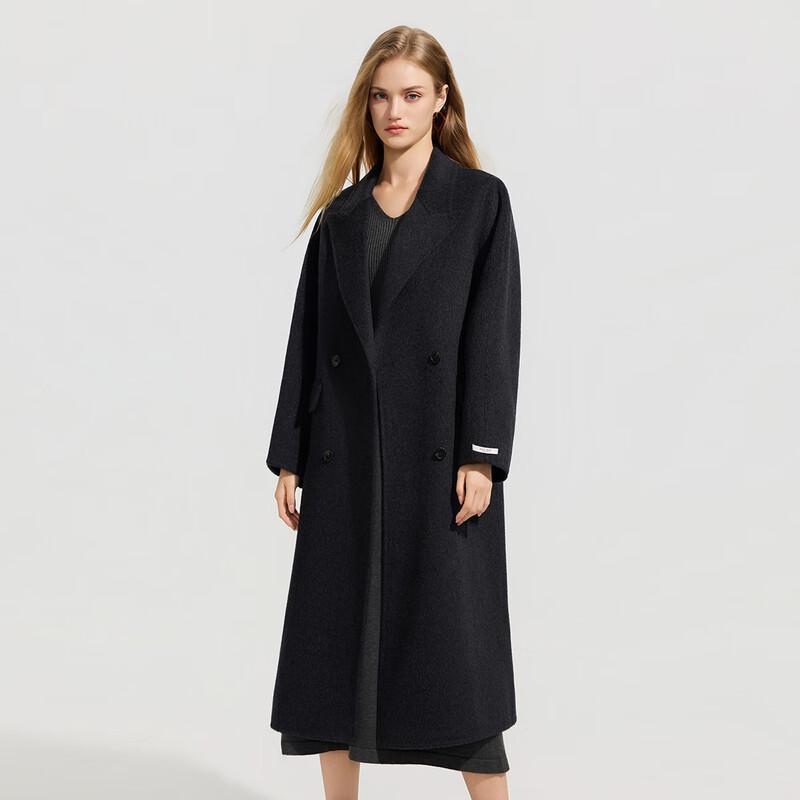 Tatu Women's Elegant Long Wool Blend Coat