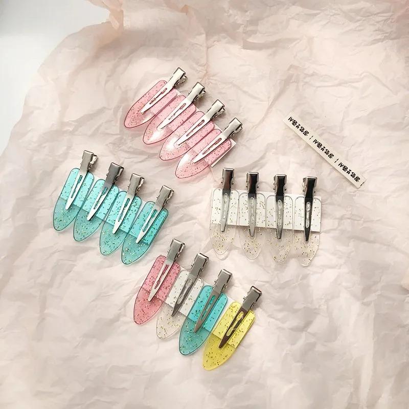 20 buc pachet femei multicolore păr cleme pentru breton coafuri laterale Duckbill clipuri păr agrafă machiaj spălat față accesorii