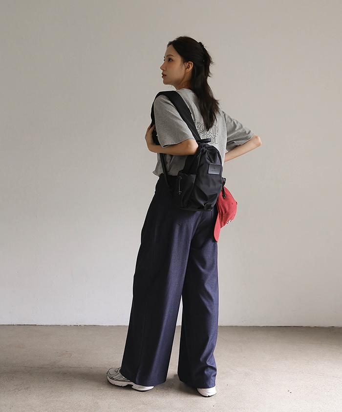 Beleunepeu Snail Tuck Slacks_2 Colors