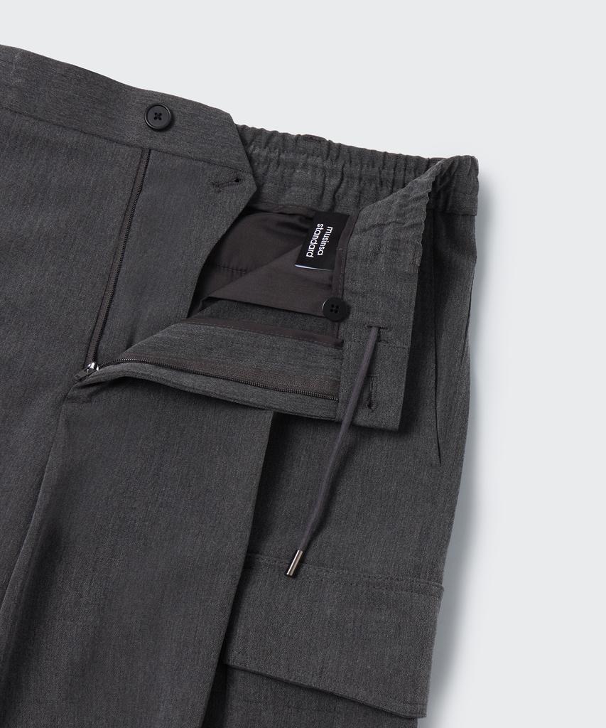 MUSINSA STANDARD Parachute Banding Cargo Slacks [Medium Gray]