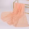 Thin Chinese Red Solid Chiffon Small Silk Scarf  Souvenir  Small Gift  Thin Big Red Women's Gauze Scarf