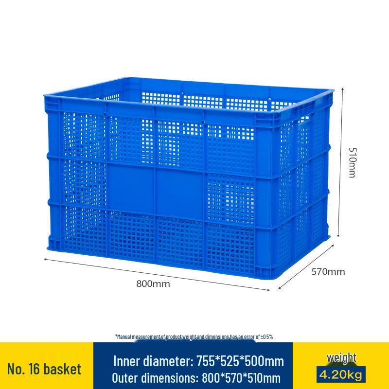 Large Rectangular Thick Plastic Basket for Vegetables and Fruits