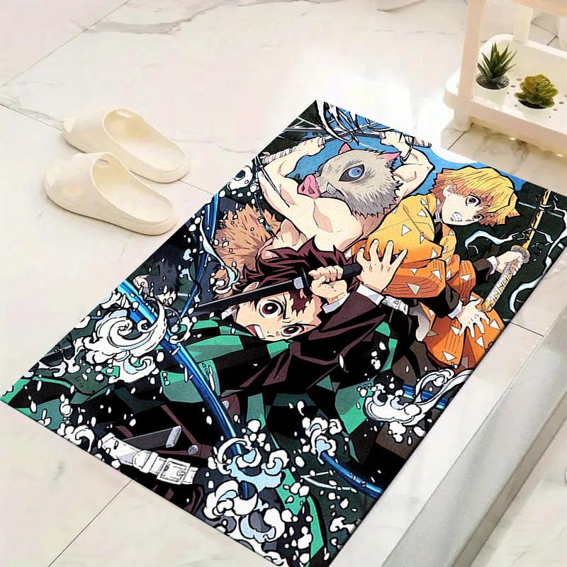 Demon Slayer Anime Carpet Rug for Living Room Bedroom Home Sofa Decoration, Kids play Non-slip Floor Mat