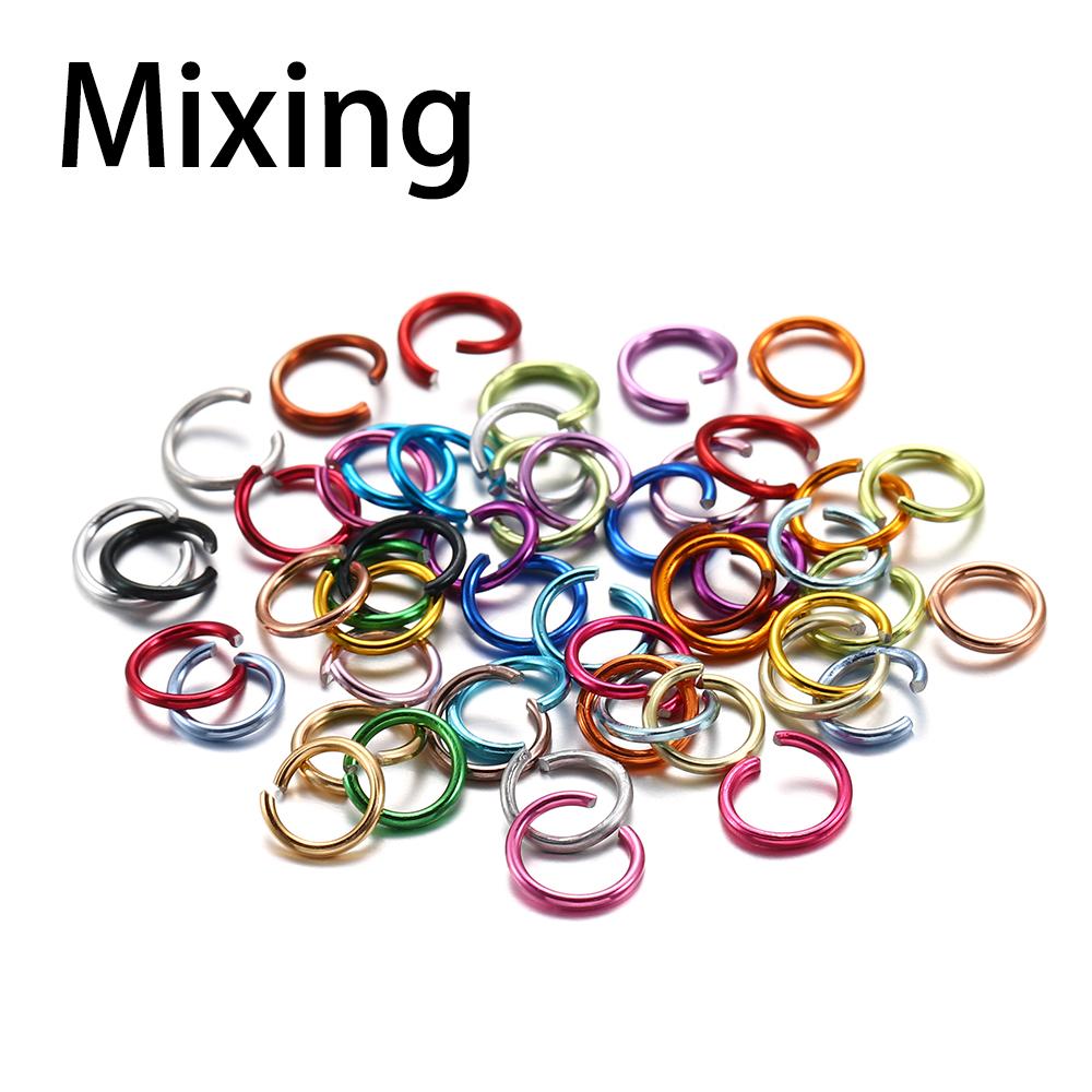 

300 шт./лот, 6, 8, 10 мм, алюминиевые мягкие открытые кольца для прыжков, разъемы для колец, разъемы для изготовления ювелирных изделий своими руками, принадлежности, аксессуары 4.5mm