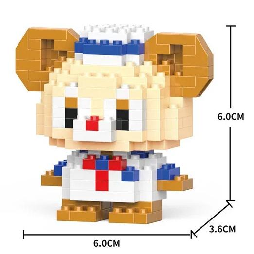 Disney Anime Prinzessin Bausteine Stitch Mickey Mouse Mini Action Spielfiguren Blöcke Spielzeug Ziegel Zusammenbauen Spielzeug Kinder Geschenke