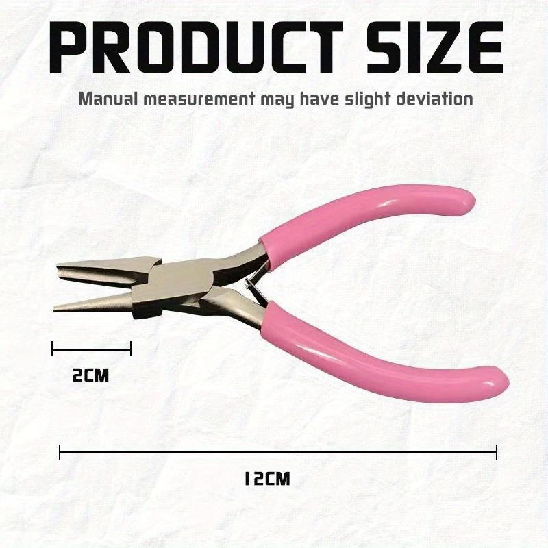 Mini 5Inch Round Concave Pliers Wire Looping Pliers Precision Jewelry Pliers Wire Looping Pliers for DIY Jewelry Making