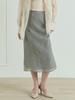 Lillium Del Mar Crinkle Beads Skirts_Ash Khaki