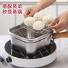 Multi-functional Stainless Steel Square Cookware Serving As Deep Fryer,milk Steamer,noodle Pot  Outdoor Portable Food Container