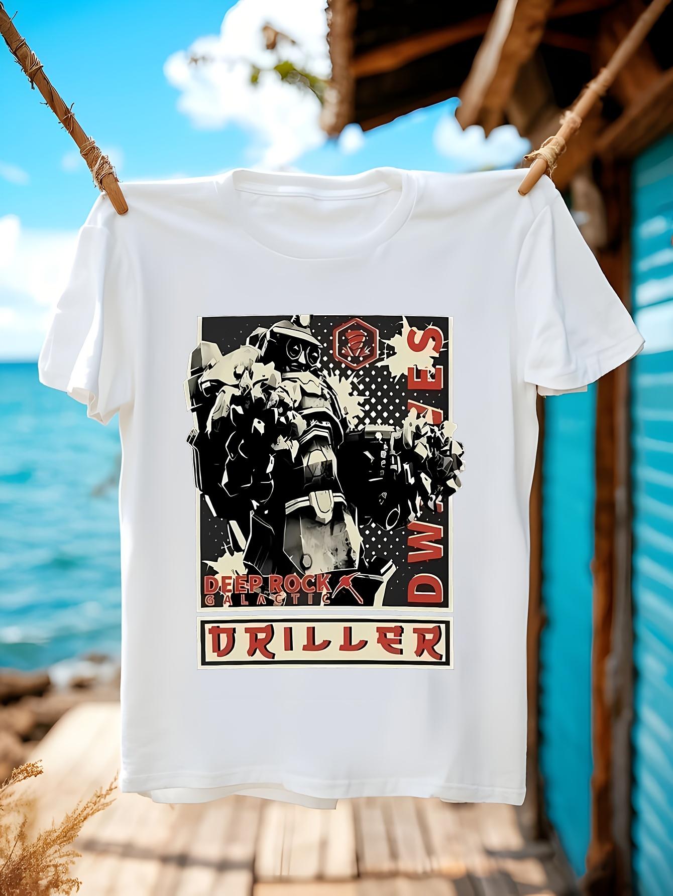 Deep Rock Driller Galactic Graphic Tshirt Graphic Tshirt ... XL