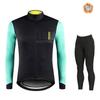 Warm 2024 Winter Thermal Fleece Cycling Men's Jersey Suit Outdoor Riding Bike MTB Clothing Bib Pants Set Spain Maillot Ciclismo