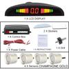 New LED Parking Sensor System Backlight Parktronic Monitor Display Kit Backup Detector Assistant 4 Probes