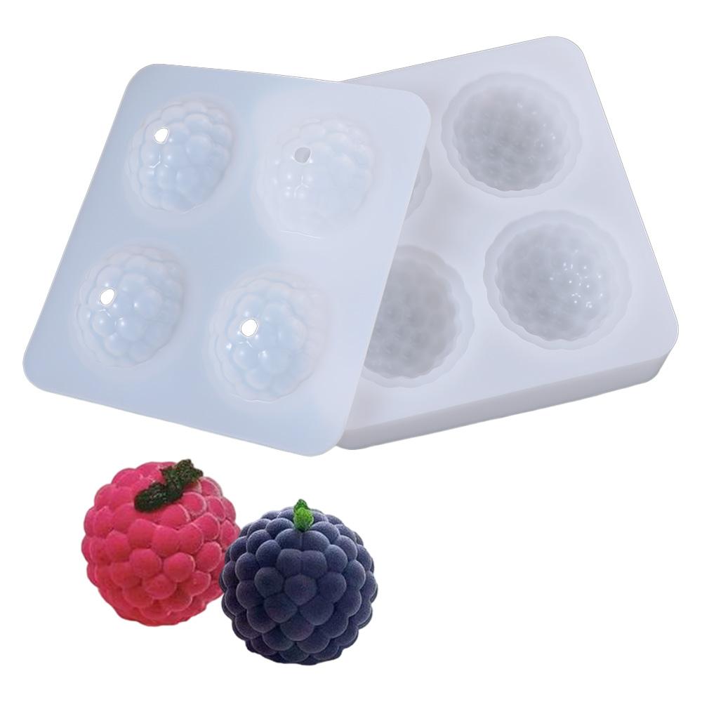 3D Framboos Siliconen Vorm Kaars Maken Zeepvorm Chocolade Mousse Vorm DIY