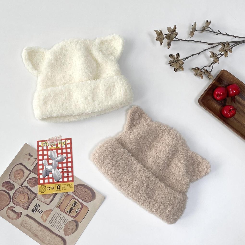 Women's and Men's Daily Cat Fleece Beanie Hat