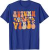 Autumn Vibes Groovy Design Fall Lover Thanksgiving Unisex T-Shirt