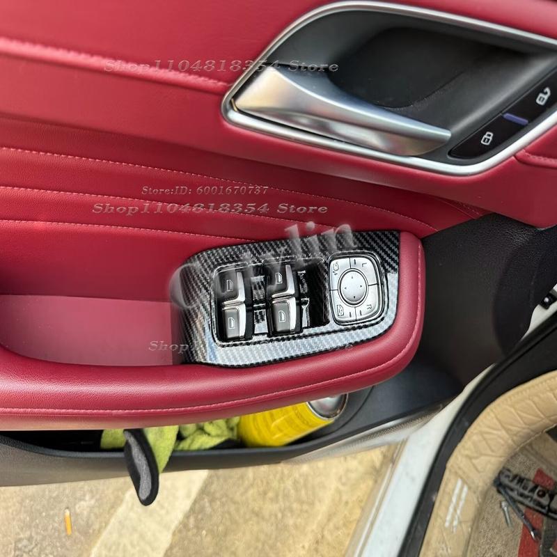 LHD RHD for MG HS 2018-2023 Interior Accessories Window Rise Gear Water Cup Cover Air Conditions Frame Steering Wheel Cover zai0