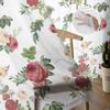Plant And Flower Watercolor Retro Pink Sheer Curtains for Living Room Decoration Window Curtains Kitchen Tulle Voile Curtains