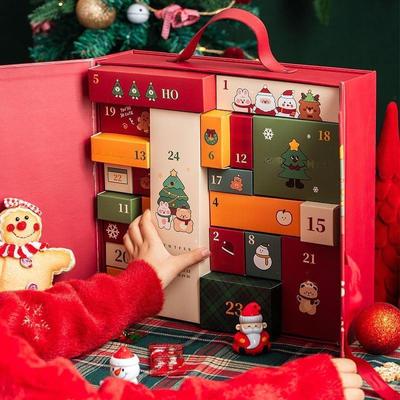 DIY Christmas Advent Calendar Boxes Small for Party Favors Festive Gift Wrap
