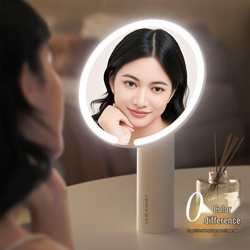 Handon LED Lighted Desktop Foldable Makeup Mirror