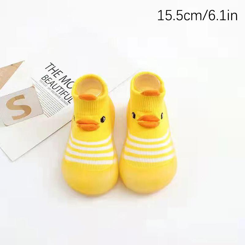 Weiche Baby-Kleinkindschuhe Baby-Kleinkindschuhe Bodensocken Schuhe Cartoon Kinder Rutschfeste Gummisohle Kleinkindschuhe Weich Gestrickt