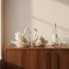 2 Pieces Elegant Bottle Holders Luxury Swan Couple Figurines Design House Decorations for