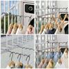 Balcony Anti-Theft Clothes Drying Hanger with Window Guard and Rail Hooks