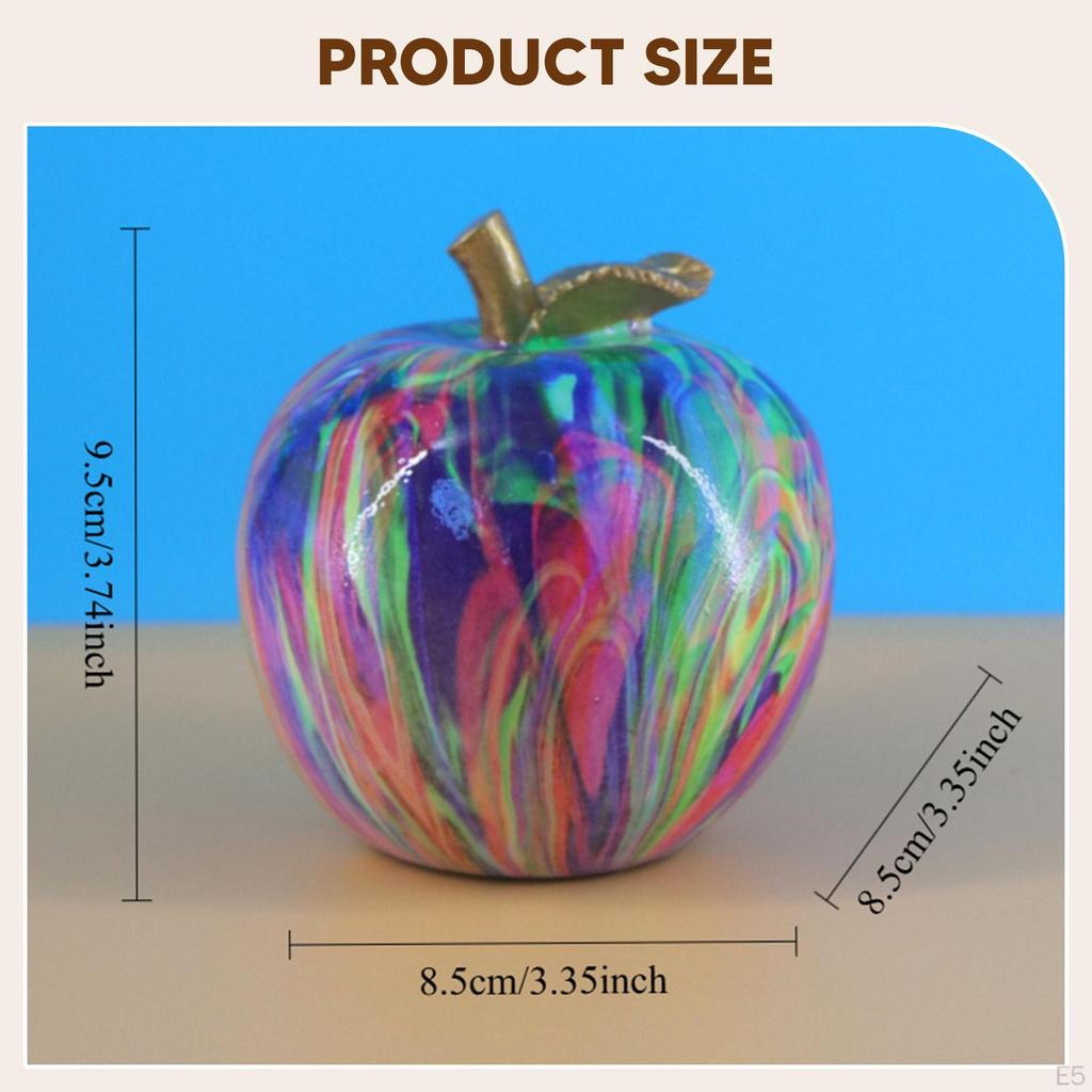 Appelbeeldje, Artistische Vruchtsculptuur, Modern Decoratief Ornament Gemaakt van Hars, Creatief,